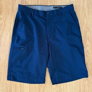 Greg Norman Jordan Golf Shorts Mens 32 Navy Blue Excellent Performance  10"